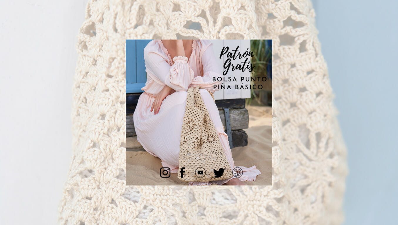 PATRÓN GRATIS Bolsa Punto Piña Básico en Crochet