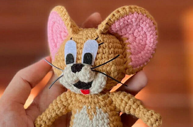PATRÓN GRATIS Jerry el Ratón Juguete Amigurumi