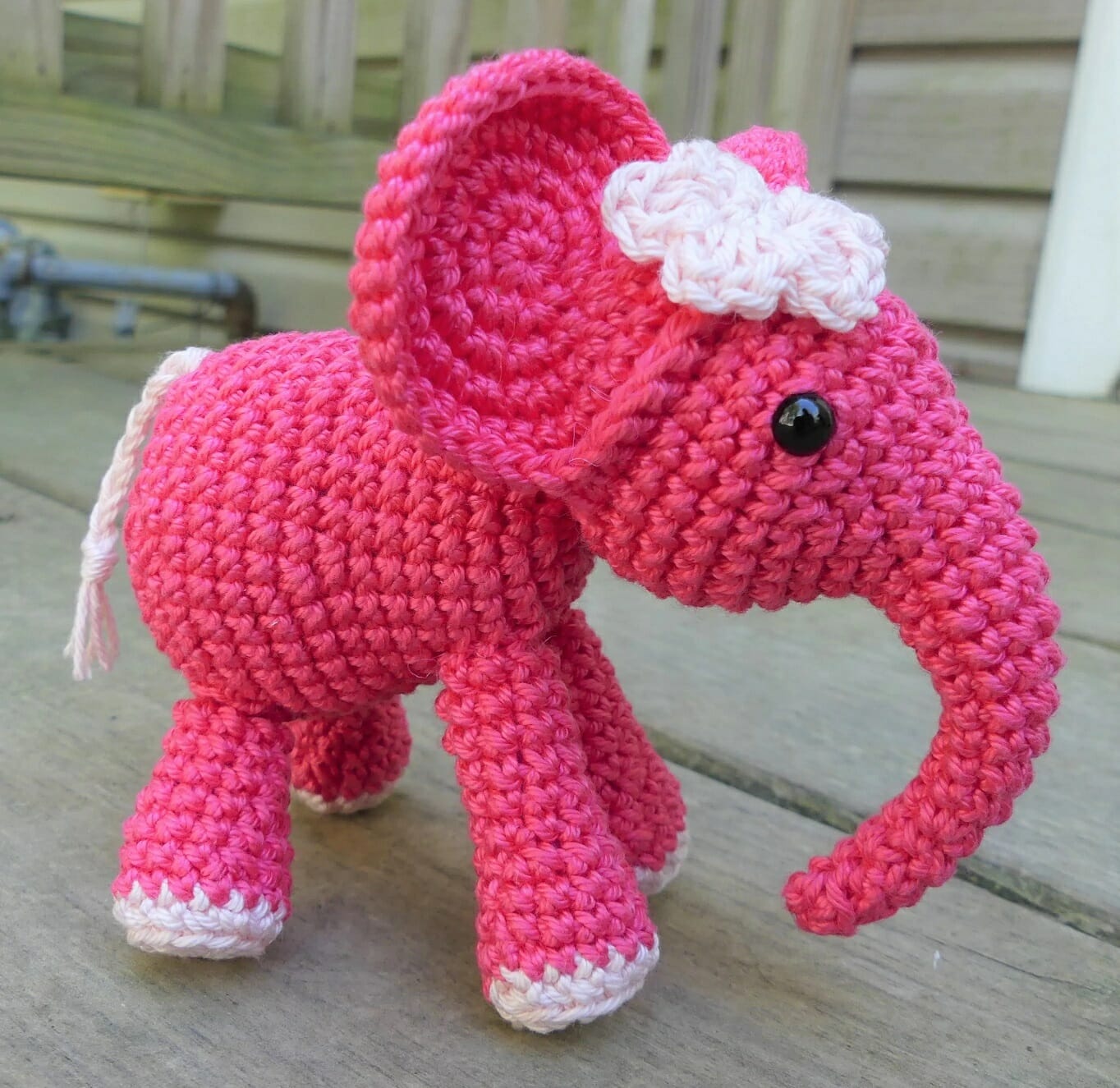PATRÓN GRATIS Elefante Rosita en Amigurumi