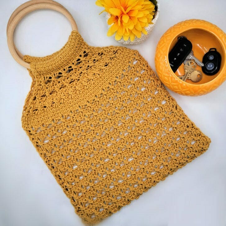PATRÓN GRATIS Bolsa con Anillo en Crochet