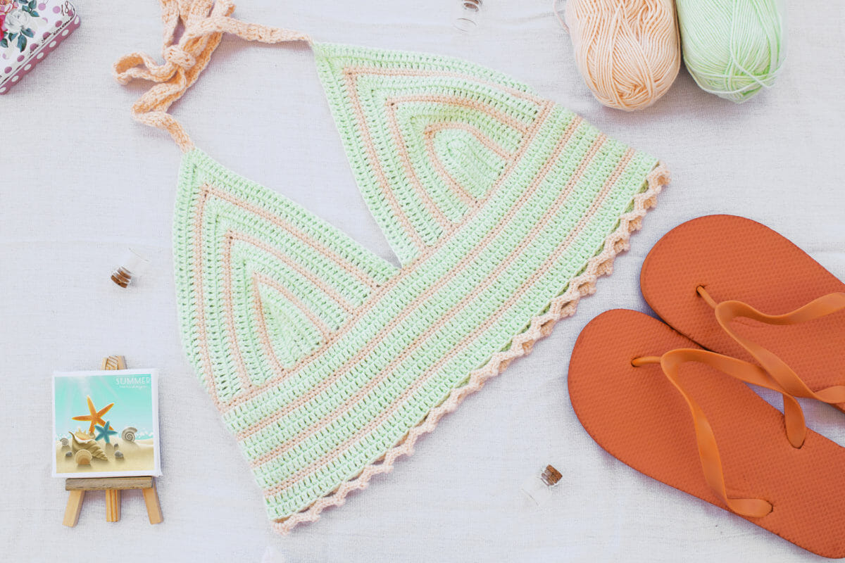 PATRÓN GRATIS Bralette Estilo Top a Crochet