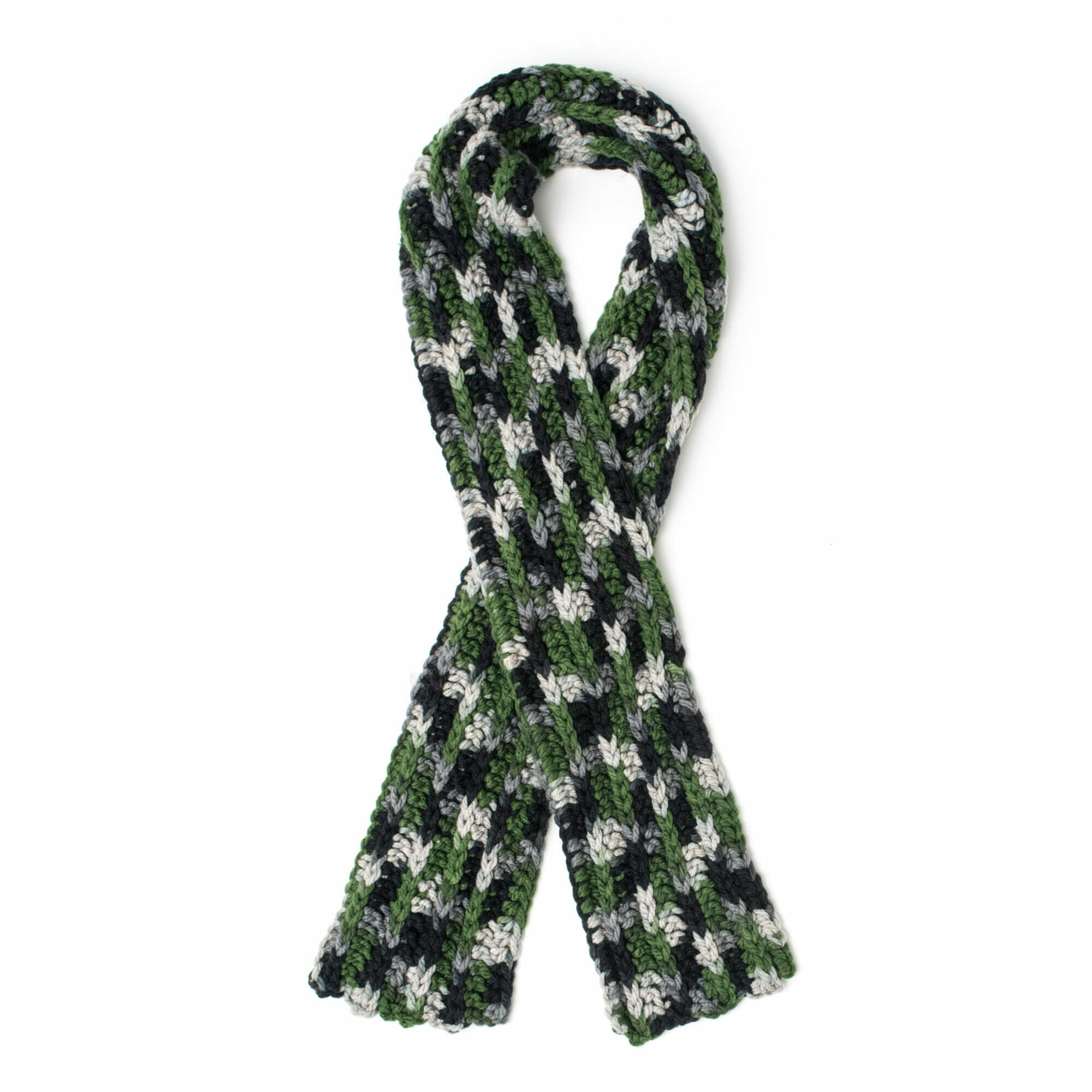 PATRÓN GRATIS Bufanda para Caballero en Crochet