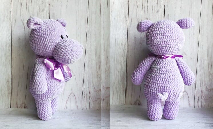 PATRÓN GRATIS Hipopótamo Alfredo Juguete Amigurumi