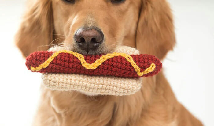 PATRÓN GRATIS Juguete de Hot Dog para Perro Amigurumi ?