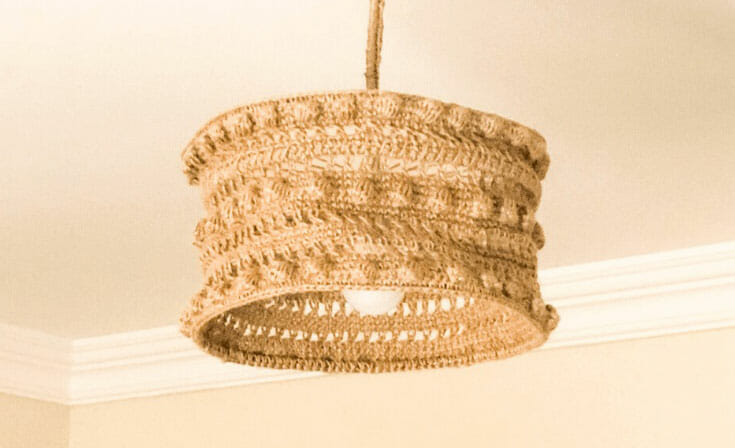 PATRÓN GRATIS Lámpara Boho en Crochet