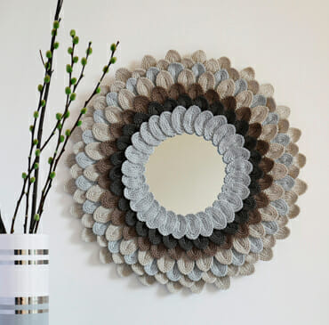 PATRÓN GRATIS Marco para Espejo en Crochet