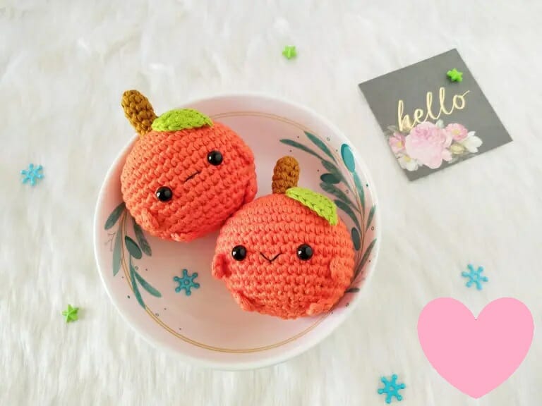 PATRÓN GRATIS Naranja Regordeta Juguete Amigurumi