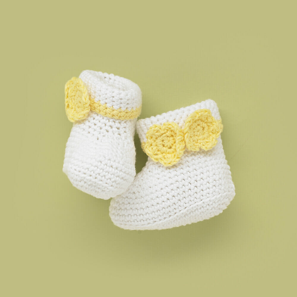 PATRÓN GRATIS Zapatitos de bebé a crochet