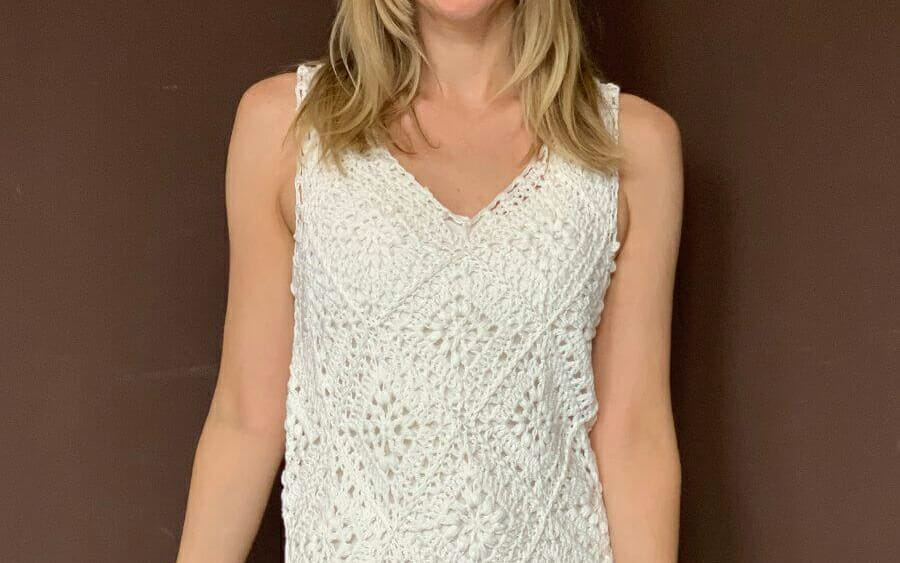 PATRÓN GRATIS Elegante Vestido Brisa en Crochet