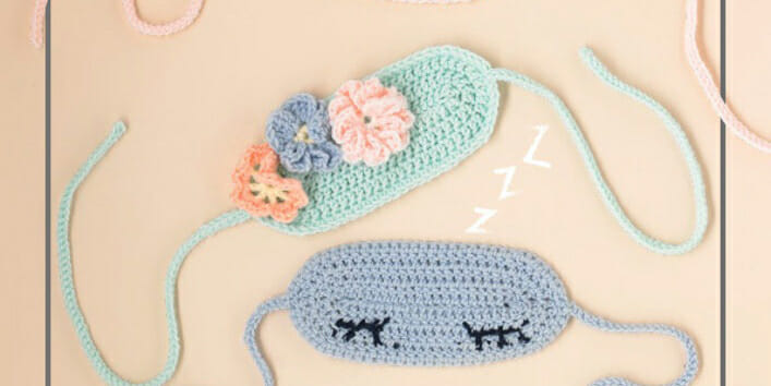 PATRÓN GRATIS Antifaz Dulces Sueños a Crochet