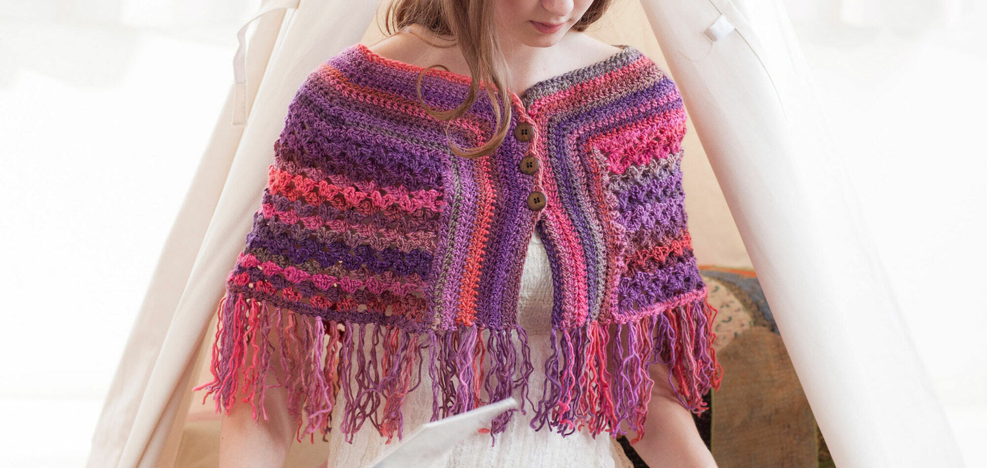 PATRÓN GRATIS Chal Vitange Vibes 80’s en Crochet