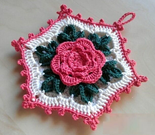 PATRÓN GRATIS Granny Rosal en Crochet