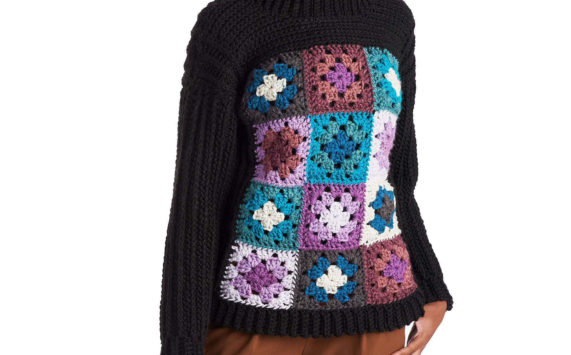 PATRÓN GRATIS Suéter Tablero de Grannys en Crochet