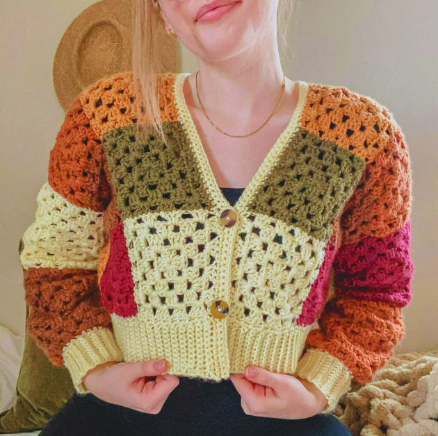 Cárdigan para PRINCIPIANTES  del Crochet PATRÓN GRATIS