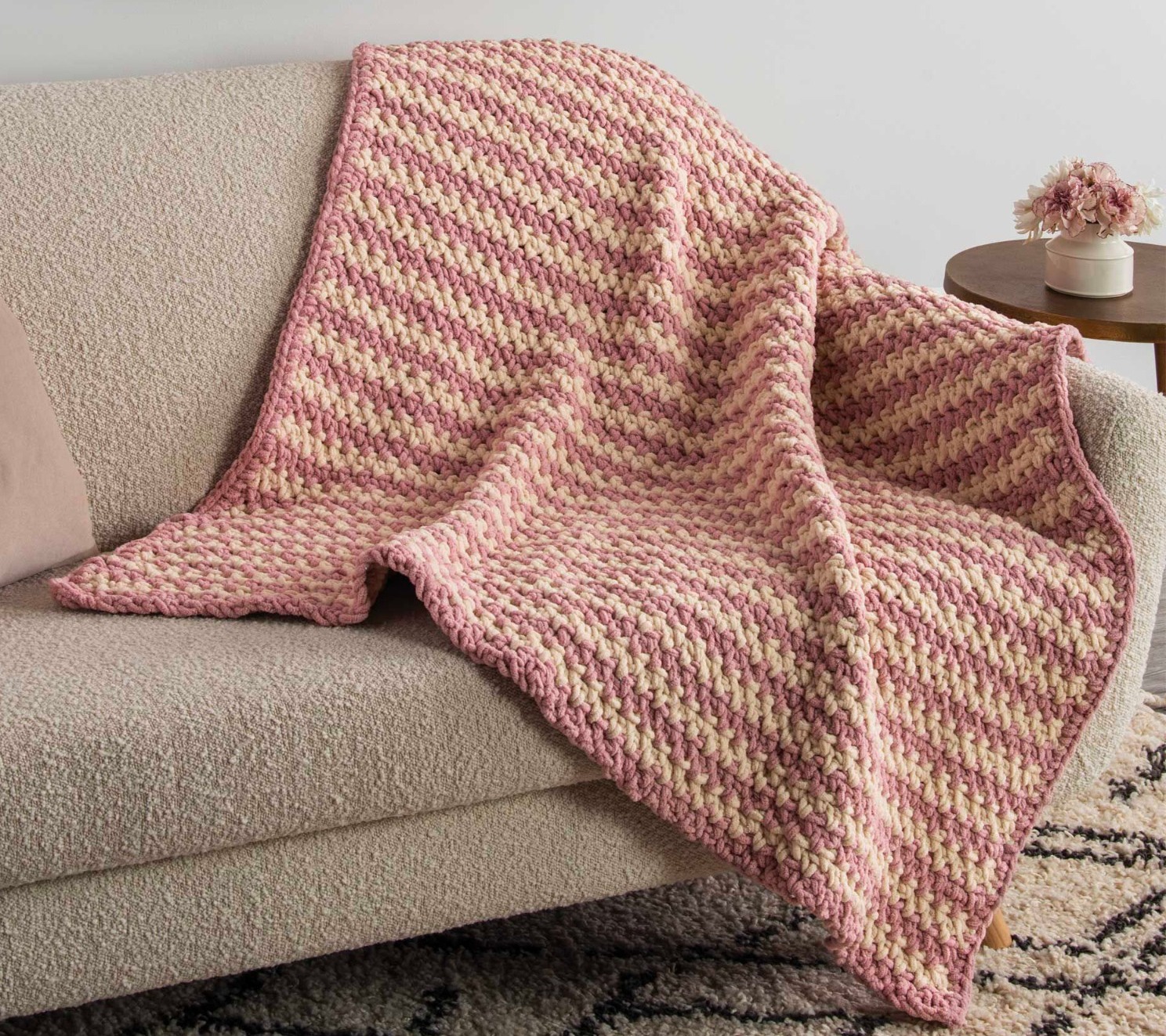 PATRÓN GRATIS Manta Destello Afgano a Crochet