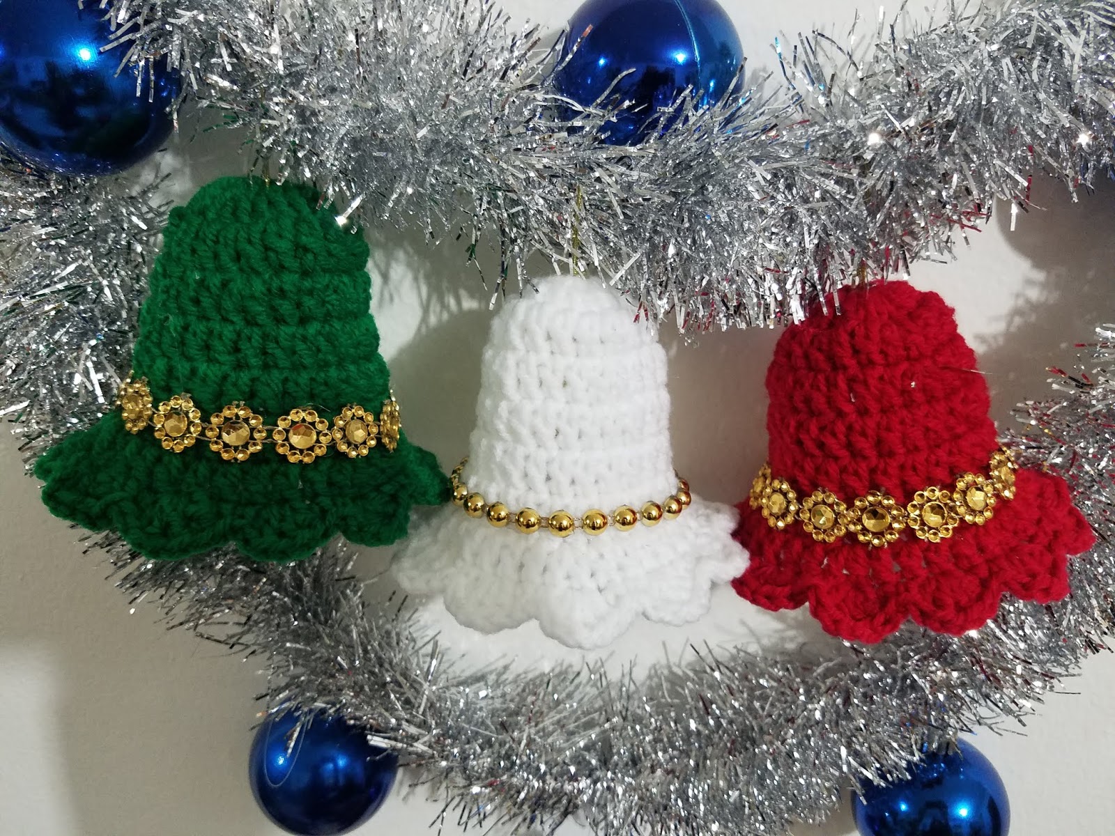 PATRÓN GRATIS Campanas de Navidad en crochet