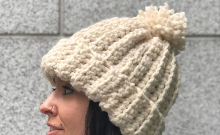 PATRON GRATIS Gorro para Principiantes en Crochet