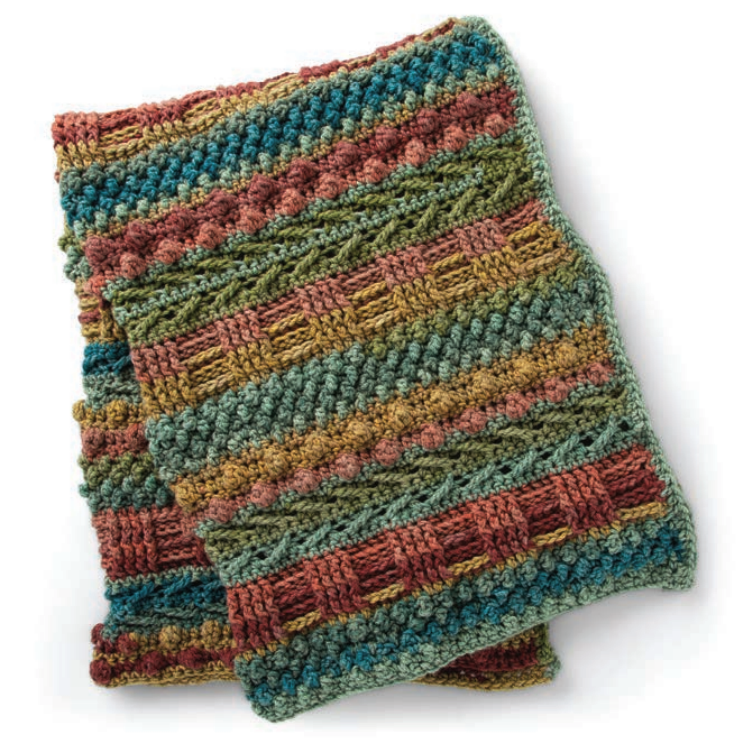 PATRÓN GRATIS Manta Relieve Fantasía en Crochet