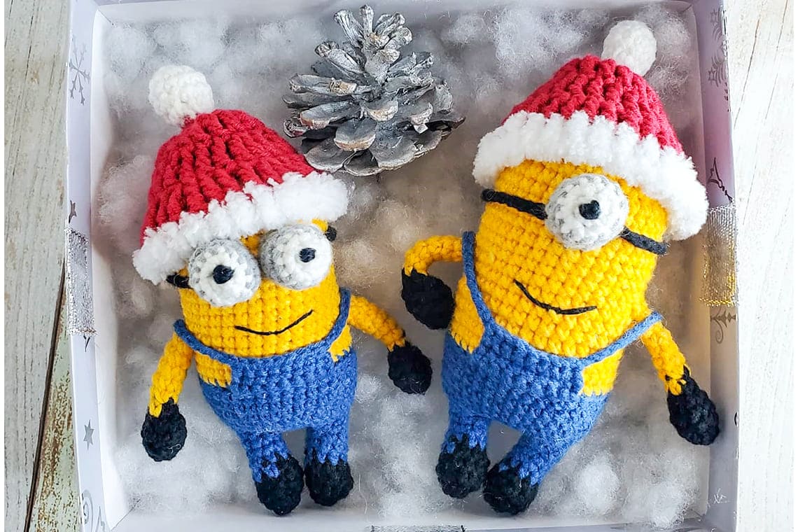 Minion de Navidad Amigurumi Patron Gratis