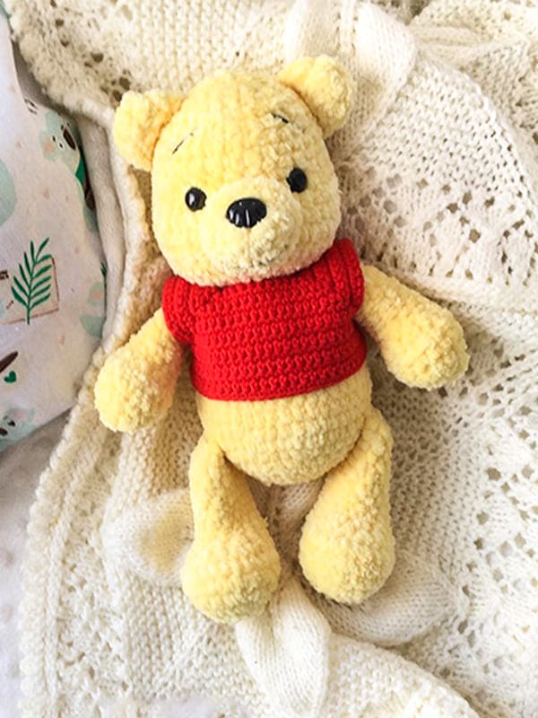 PATRÓN GRATIS Peluche Winnie the Pooh en Amigurumi