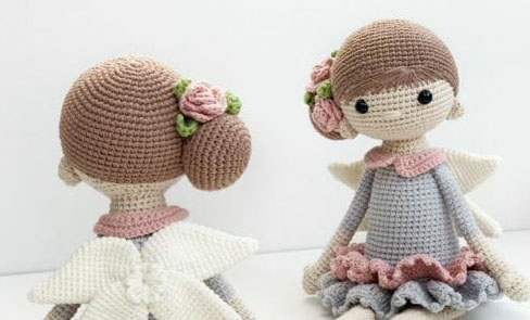 Muñeca Hada de las Flores Amigurumi paso a paso PATRÓN GRATIS