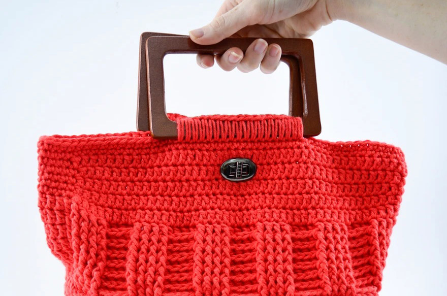PATRÓN GRATIS Bolsa de Mano Ámbar en Crochet