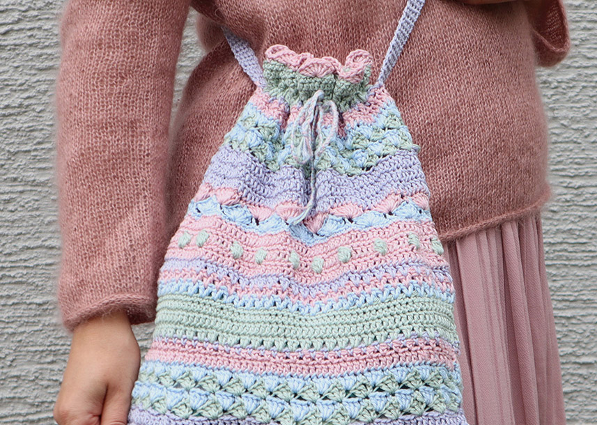 PATRÓN GRATIS Bolso Onda Fantasía en Crochet