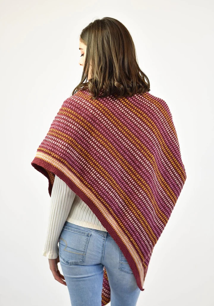 PATRÓN GRATIS Chal Fashion Class en Crochet