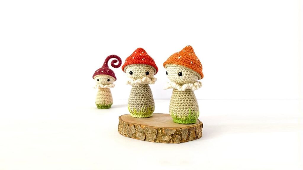 PATRÓN GRATIS Hongos Silvestres en Amigurumi