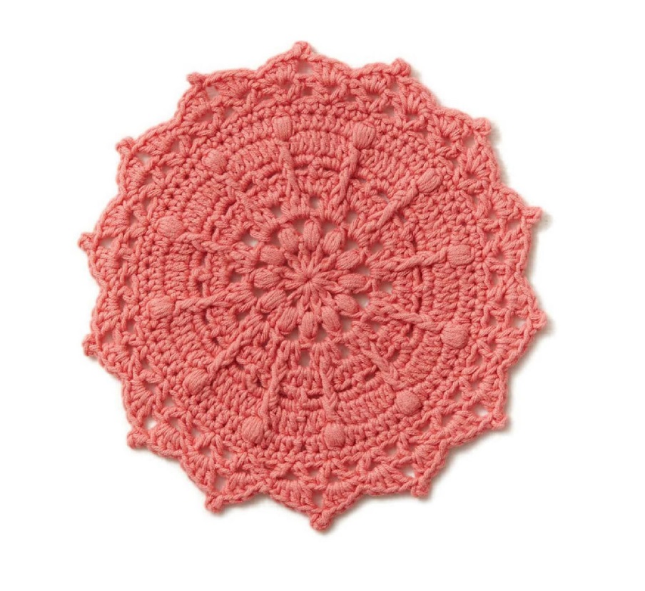 PATRÓN GRATIS Mandala Punto Puff en Crochet