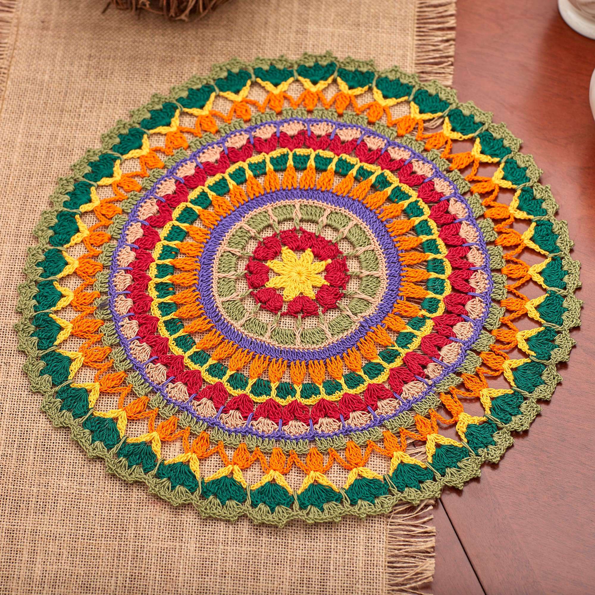 PATRÓN GRATIS Mandala Prismática en Crochet
