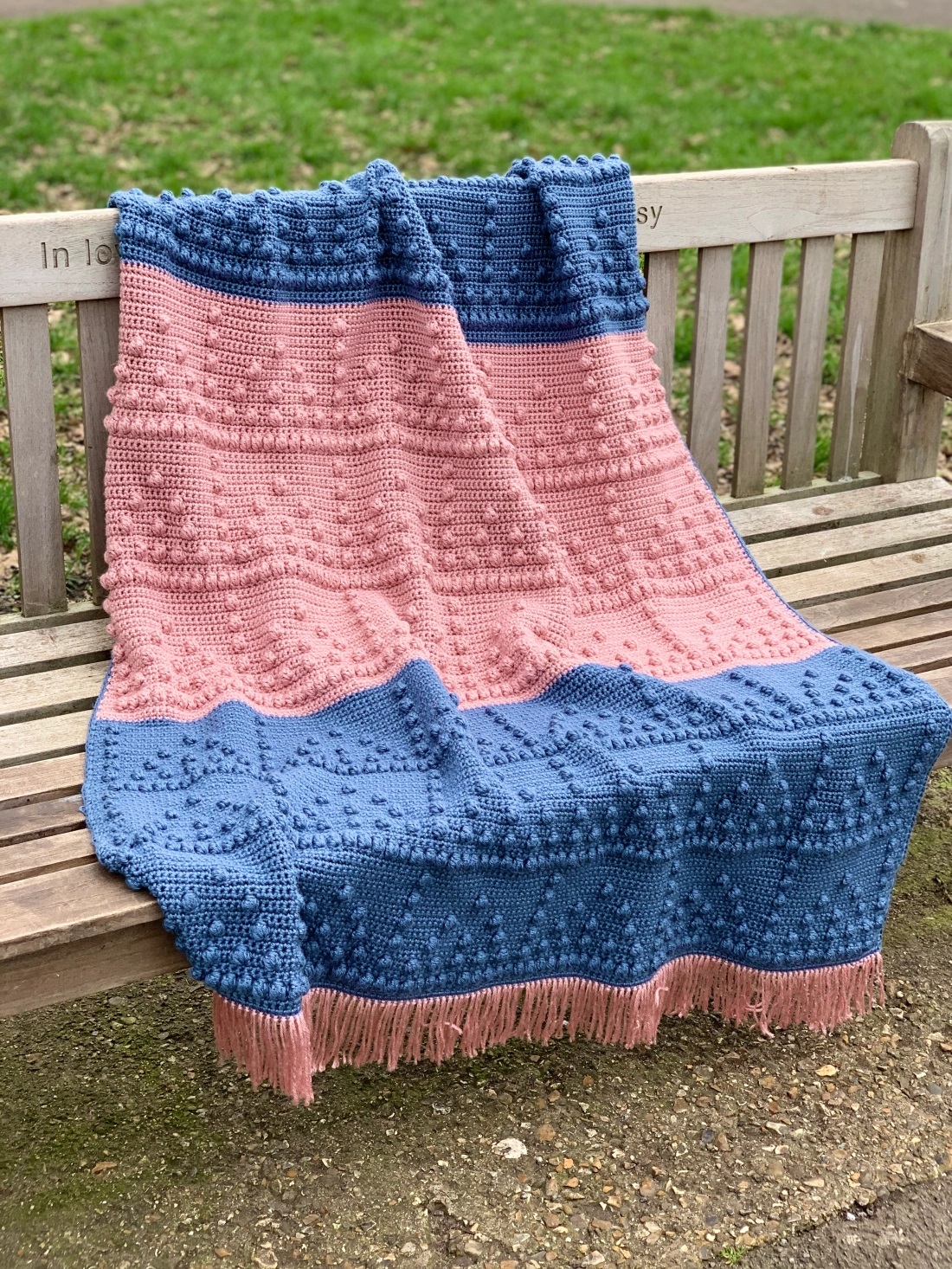 Manta Nube de Burbujas en Crochet PATRÓN GRATIS