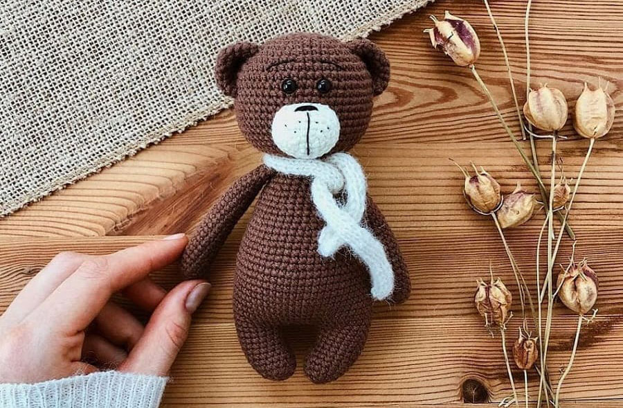 PATRÓN GRATIS Oso Bruno Juguete Amigurumi