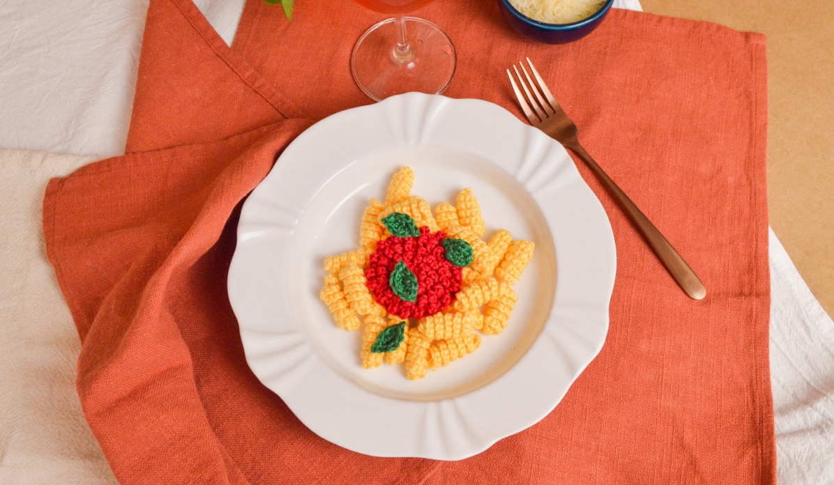 PATRÓN GRATIS Pasta Fusilli Amigurumi