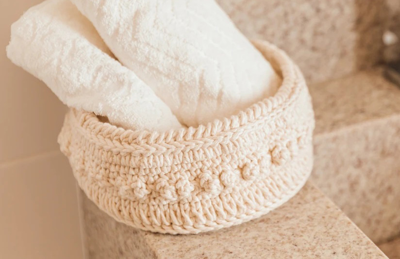 Set de Cestas de Algodón a Crochet PATRÓN GRATIS