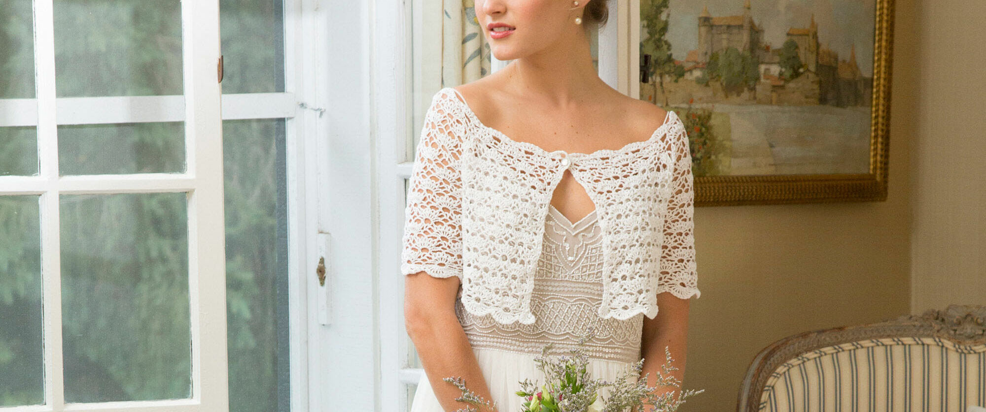PATRÓN GRATIS Top para Vestido de Bodas en Crochet