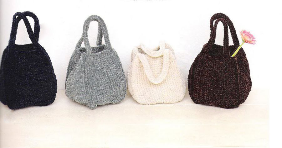 PATRÓN GRATIS Sencillo Bolso de Terciopelo en Crochet