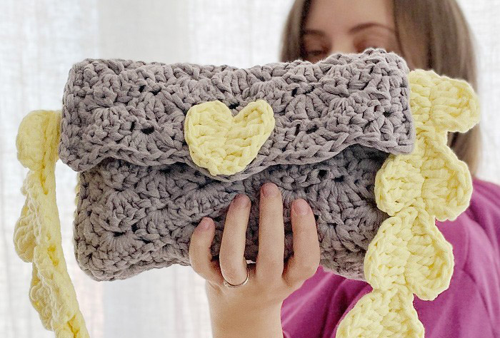 Cartera Lovers en Crochet PATRÓN GRATIS