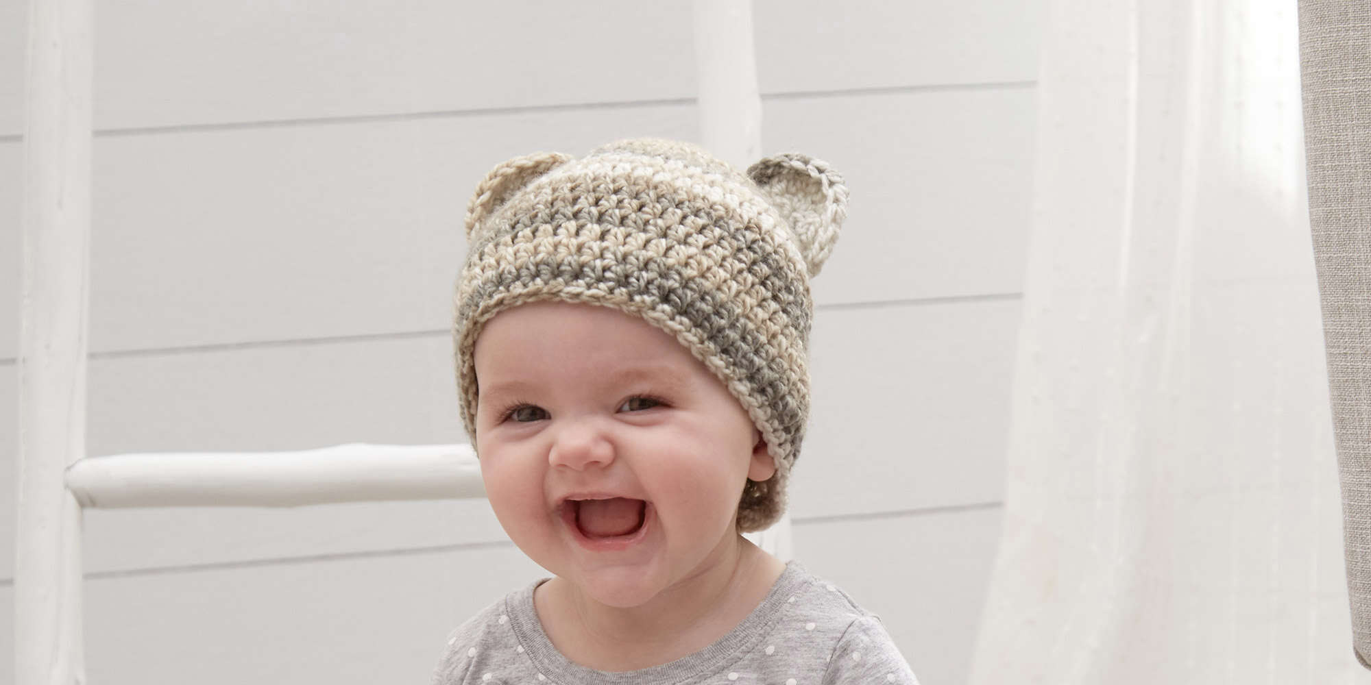 Gorro de Osito Bebé en Crochet PATRÓN GRATIS