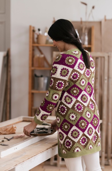 Cárdigan Helena en Crochet PATRÓN GRATIS