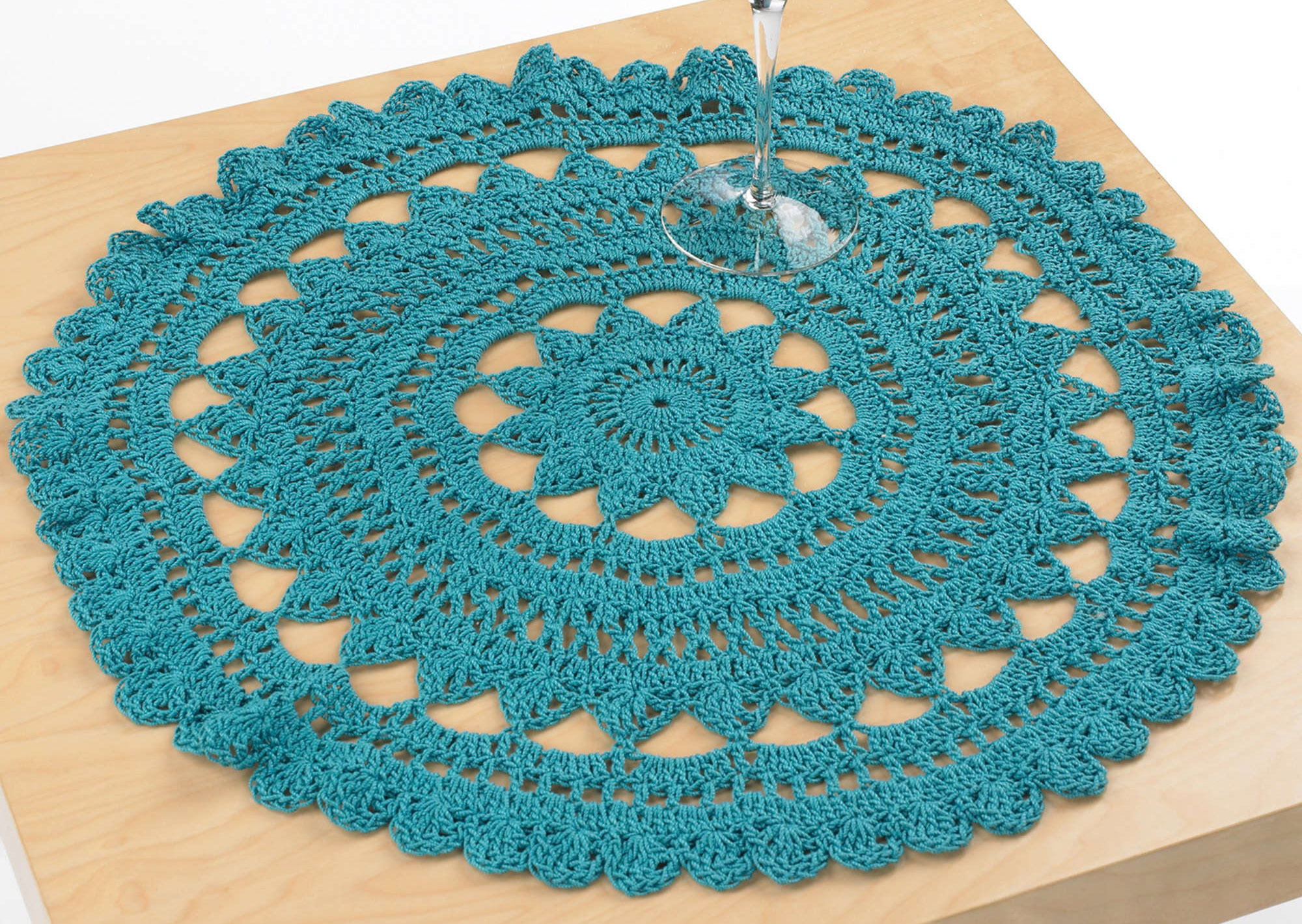 Carpeta Abanico de Puntos a Crochet PATRÓN GRATIS