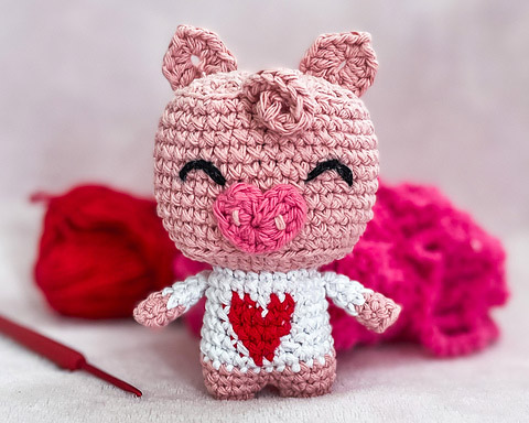 Valentino el Cerdito Amigurumi PATRÓN GRATIS