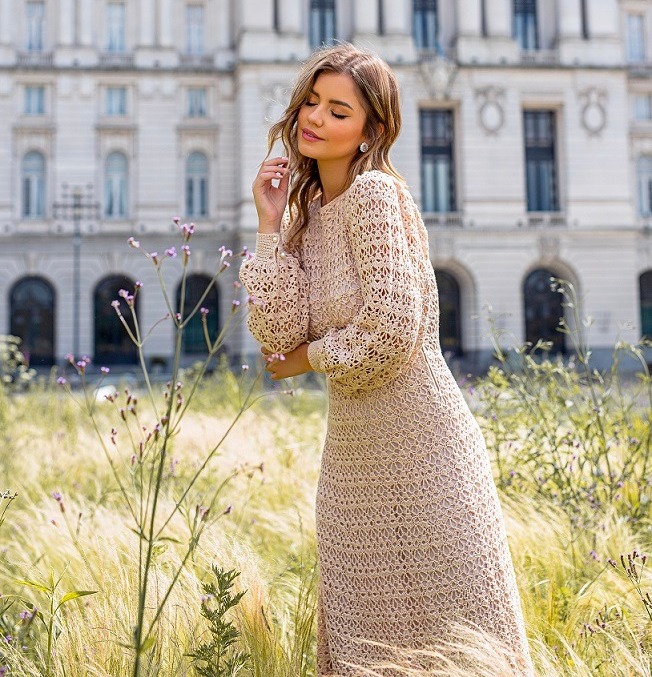 Vestido de Porcelana en Crochet PATRÓN GRATIS