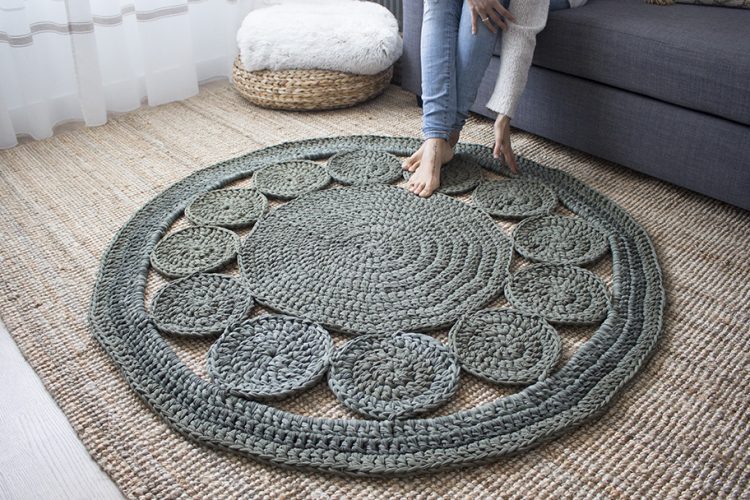 Alfombra Circles en Crochet PATRÓN GRATIS