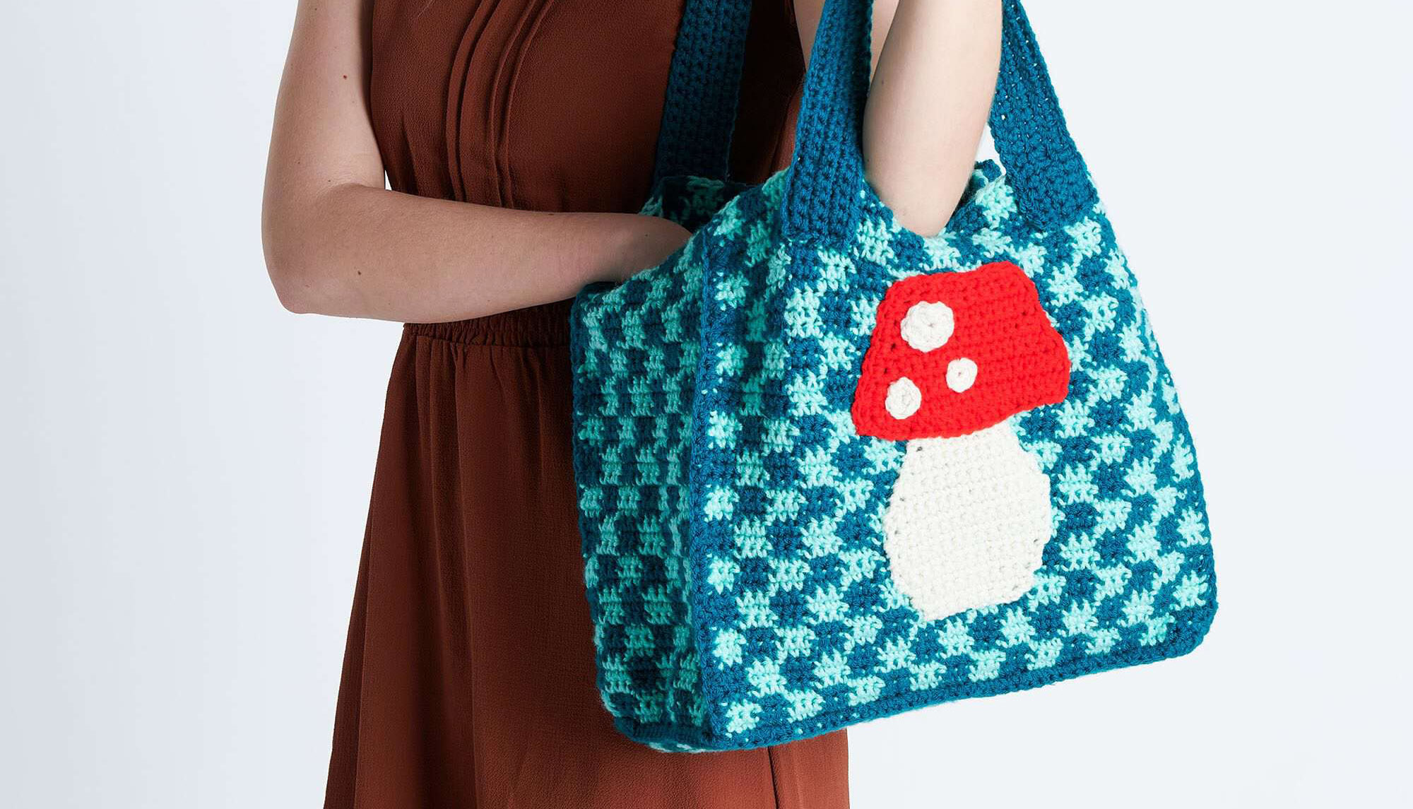 Bolsa Tofu el Hongo Crochet PATRÓN GRATIS