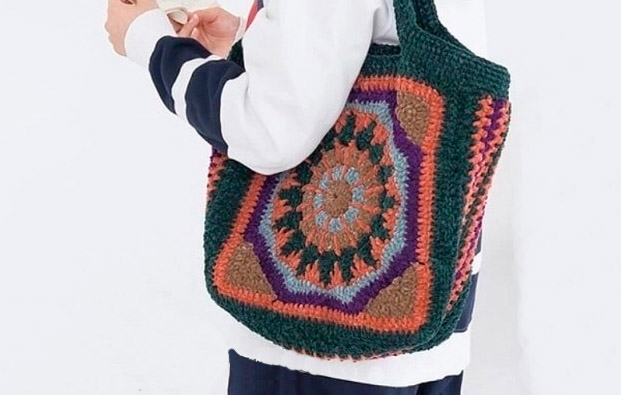Bolsa con Diseño de Mandala en Crochet PATRÓN GRATIS PDF