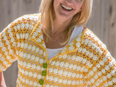 Cárdigan Chevron en Crochet PATRÓN GRATIS