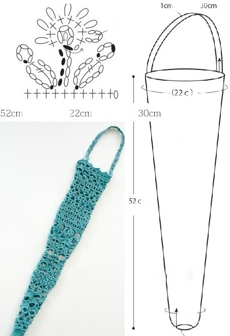 Crochet Umbrella Cover