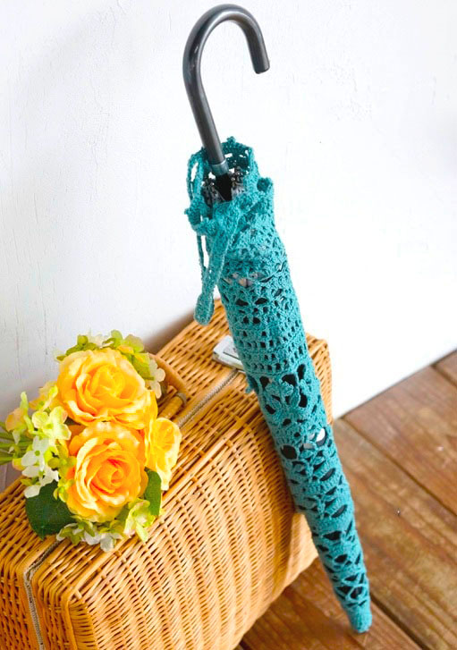 Funda para Sombrilla en Crochet PATRÓN GRATIS