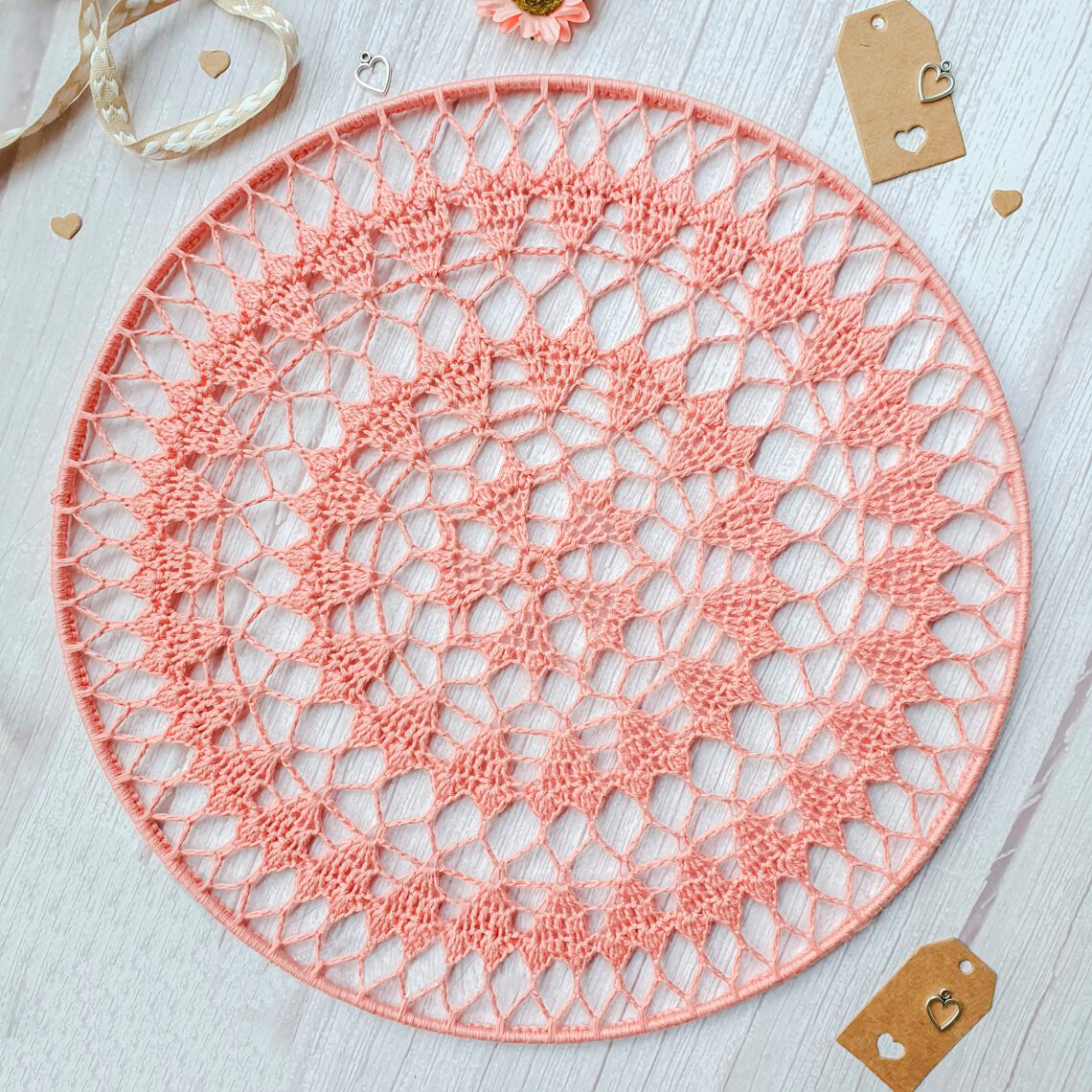 Mandala Aries en Crochet PATRÓN GRATIS